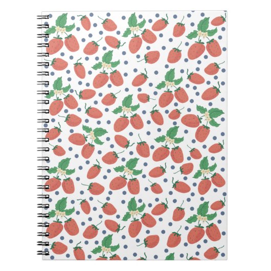 Erdbeeren Notizblock (Vorderseite)