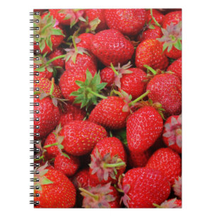 Erdbeeren Notizblock