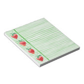 Erdbeeren Notizblock (angewinkelt)