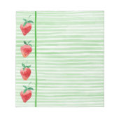 Erdbeeren Notizblock (Vorderseite)