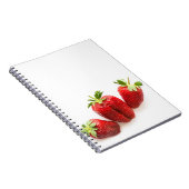 Erdbeeren Notizblock (Rechte Seite)