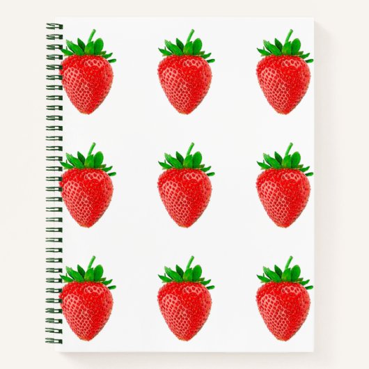 Erdbeeren Notizblock (Vorderseite)