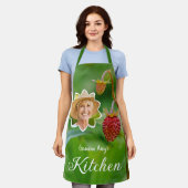 Erdbeeren Obst & Grandma Foto Custom Kitchen Schürze (Getragen)