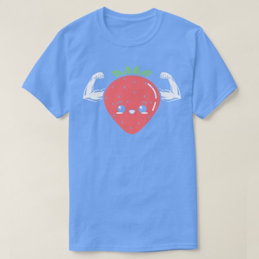 Erdbeeren Obst Lover Vegan Vegetarian Healthy T-Shirt (Design vorne)