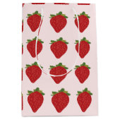 Erdbeeren Obst Niedlich Sommer Erdbeeren Mittlere Geschenktüte (Vorderseite)