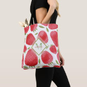 Erdbeeren & Ombre Monogram + Rot & Grün Tasche (Von Nahem)