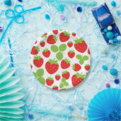 Erdbeeren-Papierplatte Pappteller (Party)