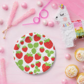 Erdbeeren-Papierplatte Pappteller (Party)