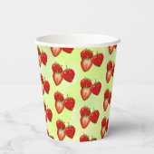 Erdbeeren Pappbecher (Rückseite)