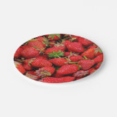 Erdbeeren Pappteller (Schrägansicht)