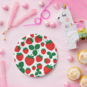 Erdbeeren Pappteller (Party)