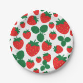 Erdbeeren Pappteller (Vorderseite)