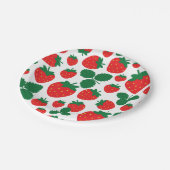 Erdbeeren Pappteller (Schrägansicht)
