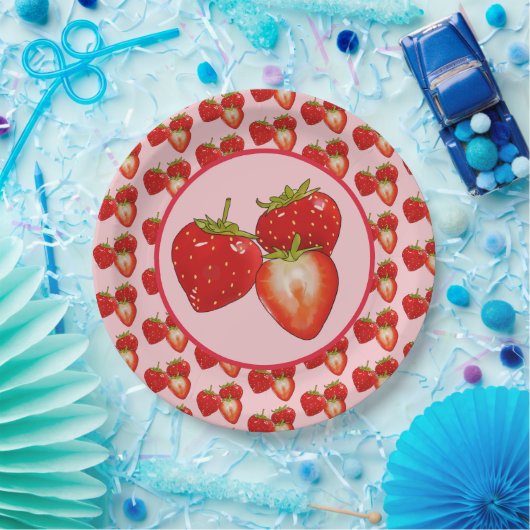 Erdbeeren pappteller (Party)