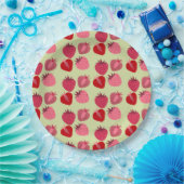 Erdbeeren Pappteller (Party)