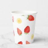 Erdbeeren Party Paper Cups Pappbecher (Rechts)