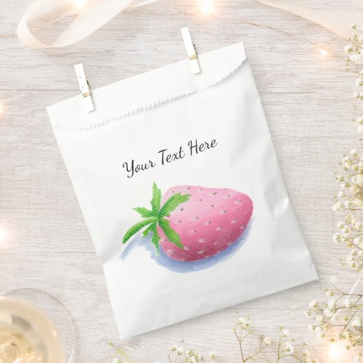 Erdbeeren Personalisiert  Geschenktütchen (Ausgeschnitten)