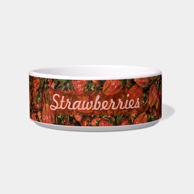 Erdbeeren Pet Bowl Napf (Vorderseite)