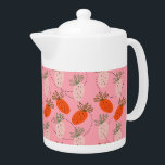 Erdbeeren Pink White Doodle Fruchtmuster<br><div class="desc">Handgezeichnete Erdbeeren Muster mit weißer und rosa Erdbeere.</div>