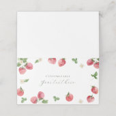 Erdbeeren-Platzkarte-Zelt-Karte Platzkarte (Außenseite Aufgefaltet)