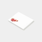 Erdbeeren Post-it Klebezettel (angewinkelt)