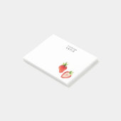 Erdbeeren Post-it Klebezettel (angewinkelt)