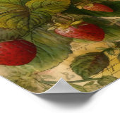 Erdbeeren Poster (Ecke)