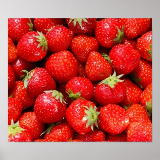 Erdbeeren Poster (Vorne)