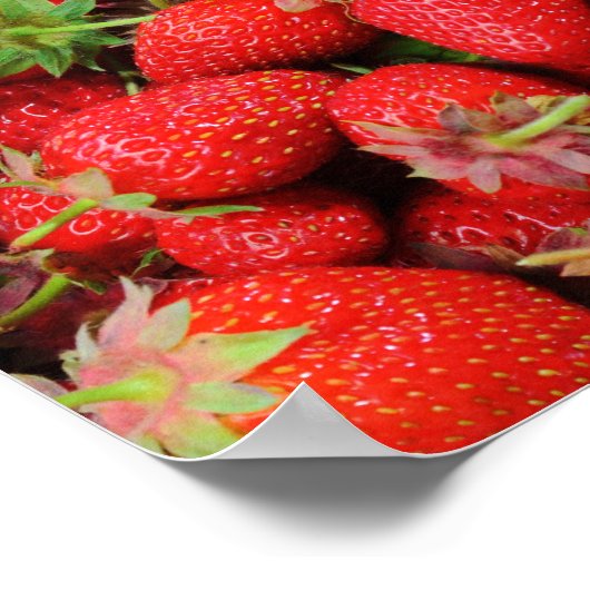Erdbeeren Poster (Ecke)