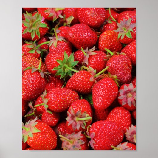 Erdbeeren Poster (Vorne)