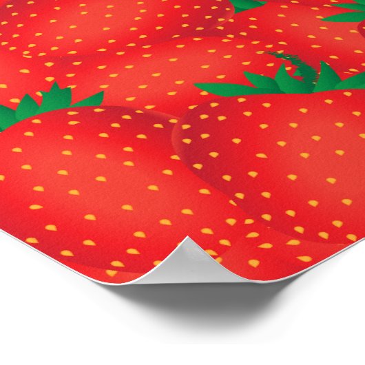 Erdbeeren Poster (Ecke)