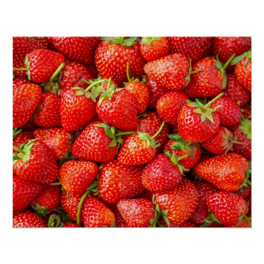 Erdbeeren Poster (Vorderseite)