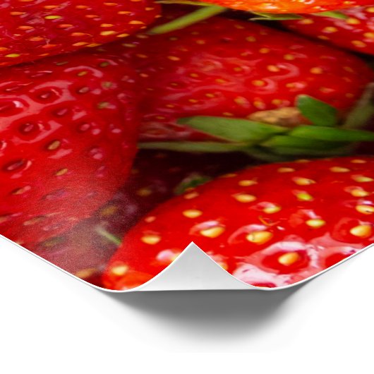 Erdbeeren Poster (Ecke)