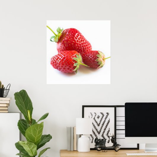 Erdbeeren Poster (Heimbüro)