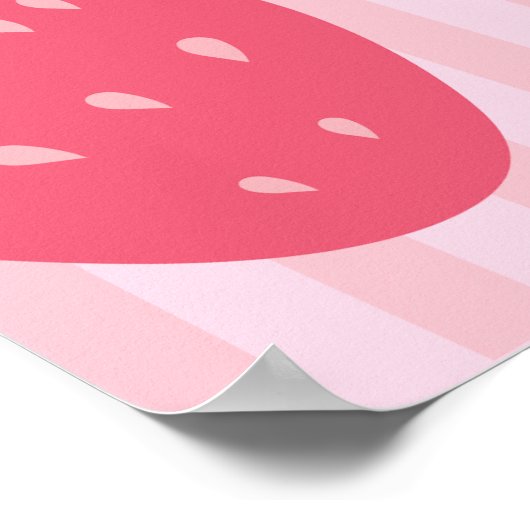 Erdbeeren Poster (Ecke)