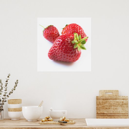 Erdbeeren Poster (Küche)