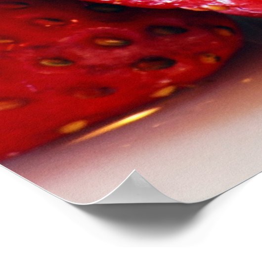 Erdbeeren Poster (Ecke)