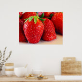 Erdbeeren Poster (Küche)
