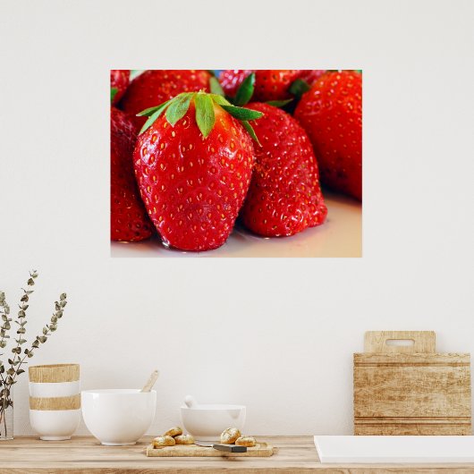 Erdbeeren Poster (Küche)