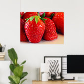 Erdbeeren Poster (Heimbüro)