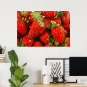 Erdbeeren-Poster Poster (Heimbüro)