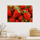 Erdbeeren-Poster Poster (Küche)