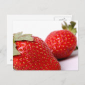 Erdbeeren Postkarte (Vorne/Hinten)