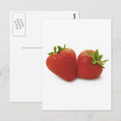 Erdbeeren Postkarte (Vorne/Hinten)