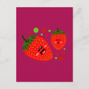 Erdbeeren Postkarte