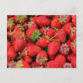 Erdbeeren Postkarte (Vorderseite)