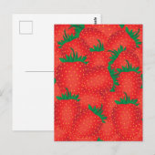 Erdbeeren Postkarte (Vorne/Hinten)