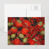 Erdbeeren Postkarte (Vorne/Hinten)