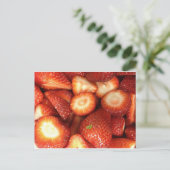Erdbeeren! Postkarte (Stehend Vorderseite)