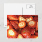 Erdbeeren! Postkarte (Vorne/Hinten)